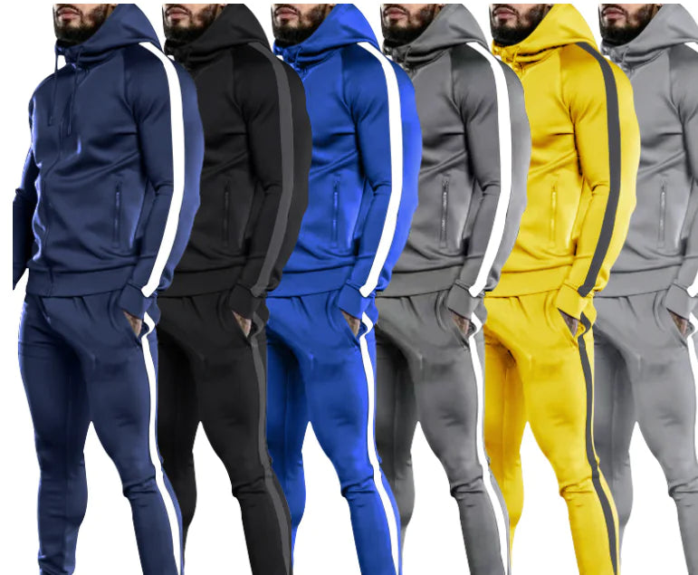 Men's Fall/Winter 2 Piece Sweat Suit Hoodie