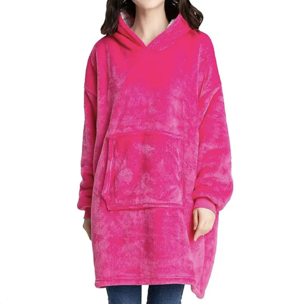 Zipper Flannel Lazy Blanket
